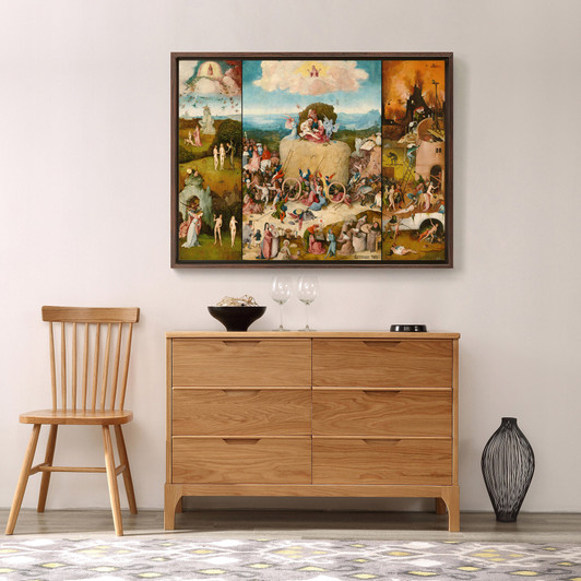 Hieronymus Bosch,The Haywain ,canvas print,canvas art,canvas wall art,large wall art,framed wall art,p1118