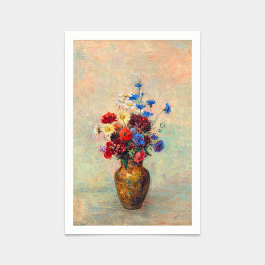 Odilon Redon,Flowers in a Vase,art prints,Vintage art,canvas wall art,famous art prints,q2543