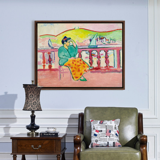 Henri Matisse,Lady on a terrace,canvas print,canvas art,canvas wall art,large wall art,framed wall art,p1084