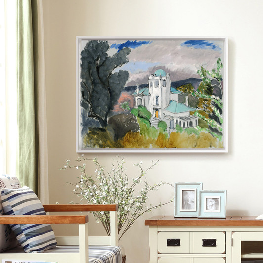 Henri Matisse, Blue Villa,Villa scenery,canvas print,canvas art,canvas wall art,large wall art,framed wall art,p1072