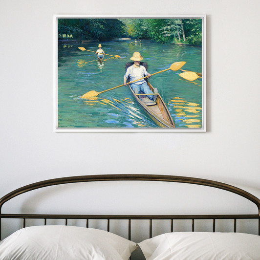 Gustave Caillebotte,Skiffs, Canoe rowing,canvas print,canvas art,canvas wall art,large wall art,framed wall art,p1052