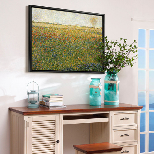 Georges Seurat, La Luzerne, Saint Denis,Grassland scenery,canvas print,canvas art,canvas wall art,large wall art,framed wall art,p1041