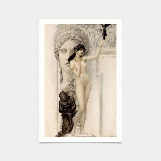 Gustav Klimt,Allegory of Sculpture,art prints,Vintage art,canvas wall art,famous art prints,q2228
