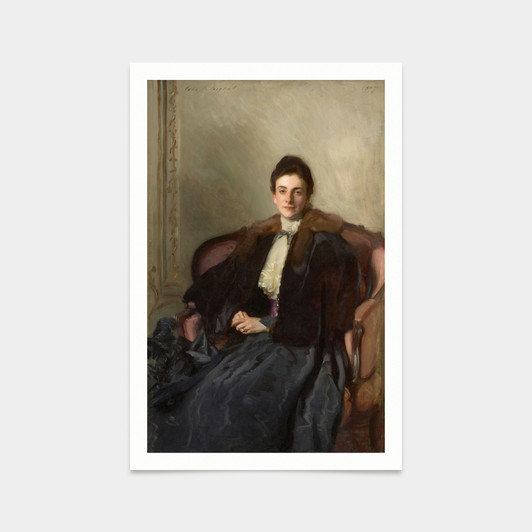 John Singer Sargent,Portrait of Mrs. Harold Wilson,art prints,Vintage art,canvas wall art,famous art prints,2V90