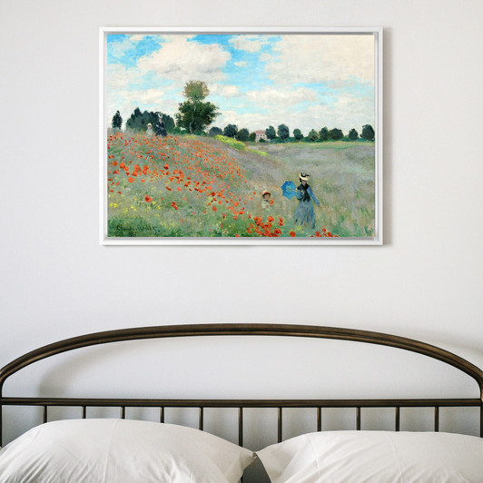 Claude Monet,Poppy Field,Wheat field scenery,canvas print,canvas art,canvas wall art,large wall art,framed wall art,p876