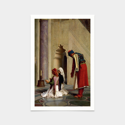 Jean-Leon Gerome,Young Greeks in the Mosque, 1865,art prints,Vintage art,canvas wall art,famous art prints,2V84