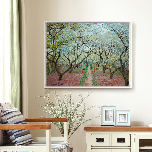 Claude Monet,Orchard in Bloom,Apple orchard,canvas print,canvas art,canvas wall art,large wall art,framed wall art,p869