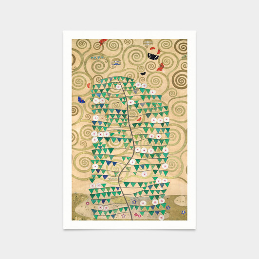 Gustav Klimt,7 Nine Cartoons for the Execution of a Frieze for the Dining Room of Stoclet House in Brussels Part 6, Rosebush,2V60