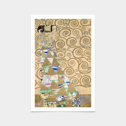 Gustav Klimt,3 Nine Cartoons for the Execution of a Frieze for the Dining Room of Stoclet House in Brussels Part 2,Expectation,Dancer,2V59