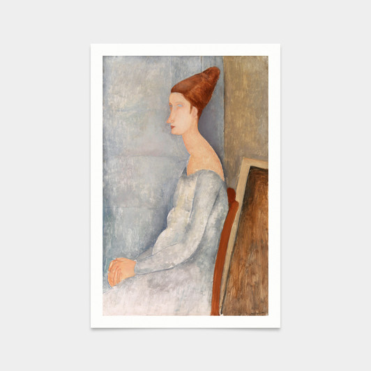 Amedeo Modigliani,Portrait of Jeanne Hébuterne,art prints,Vintage art,canvas wall art,famous art prints,2V24