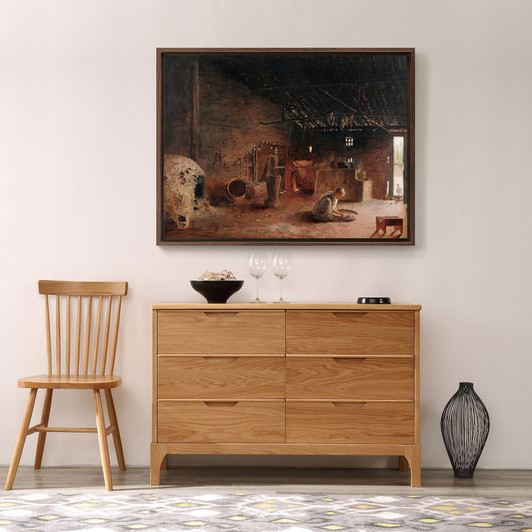 Almeida Júnior,Cozinha caipira Country Kitchen,canvas print,canvas art,canvas wall art,large wall art,framed wall art,p756