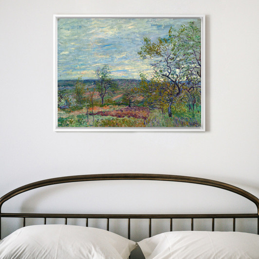 Alfred Sisley, Windy day in Veneus,Orchard landscape,canvas print,canvas art,canvas wall art,large wall art,framed wall art,p754