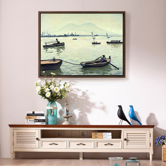 Albert MarquetVesuvius,Vesuvius,Pier landscape, river boat,canvas print,canvas art,canvas wall art,large wall art,framed wall art,p726