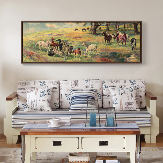 Xu Beihong,A Herd Of Horses,Horse Art,Canvas Print,Canvas Art,Canvas Wall Art,Large Wall Art,Framed Wall Art,Asian Wall Art,Chinese Art P325