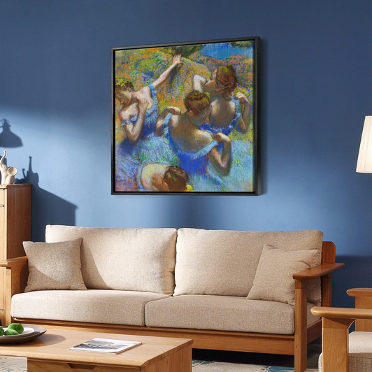 Edgar Degas,Blue dancers ,Ballet art,canvas print,canvas art,canvas wall art,large wall art,framed wall art,p2656