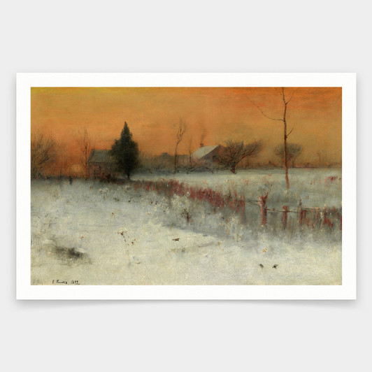 George Inness,Home at Montclair, 1892,art prints,Vintage art,canvas wall art,famous art prints,V1406