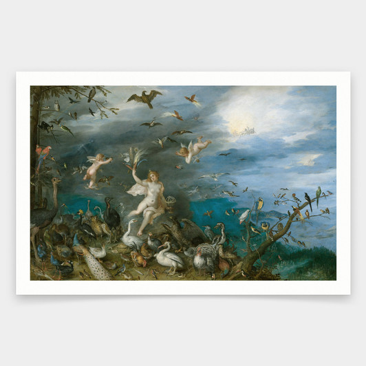Jan Brueghel the Elder,Allegory of Air,art prints,Vintage art,canvas wall art,famous art prints,V1605