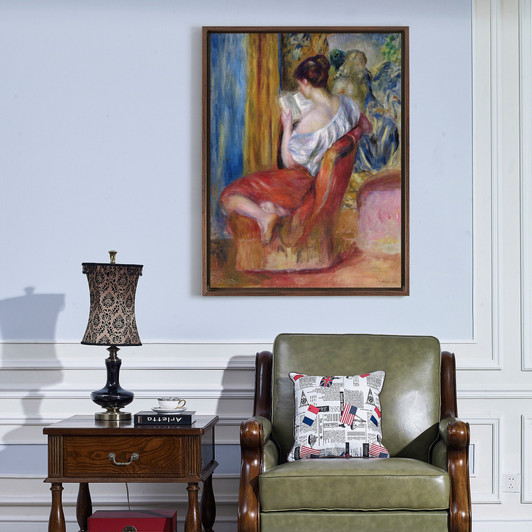Pierre-Auguste Renoir,Reading Woman,canvas print,canvas art,canvas wall art,large wall art,framed wall art,p636