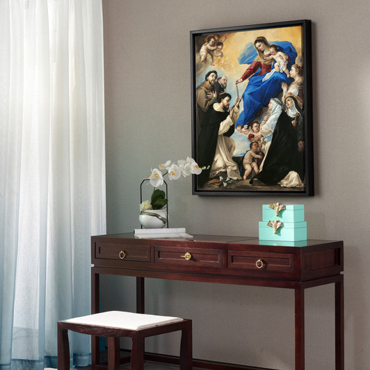 Luca Giordano,The Madonna of the Rosary,canvas print,canvas art,canvas wall art,large wall art,framed wall art,p549