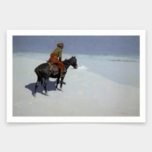 Frederic Remington,friends Or Foes,the Scout,art prints,Vintage art,canvas wall art,famous art prints,V1377