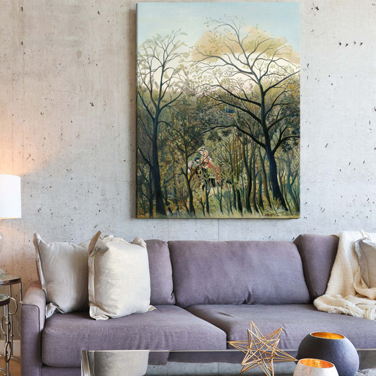 Henri Rousseau,Rendezvous in the Forest,,canvas print,canvas art,canvas wall art,large wall art,framed wall art,p499