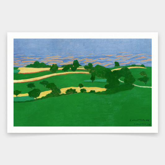 Felix Vallotton,Corn Fields,art prints,Vintage art,canvas wall art,famous art prints,V1325