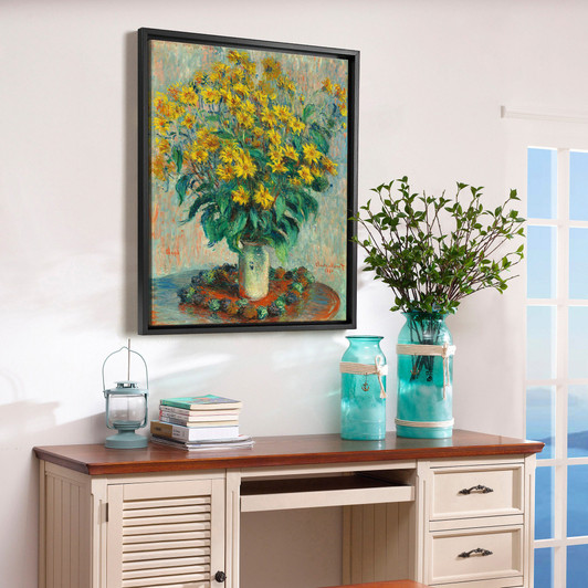 Claude Monet,Jerusalem Artichoke Flowers,canvas print,canvas art,canvas wall art,large wall art,framed wall art,p411
