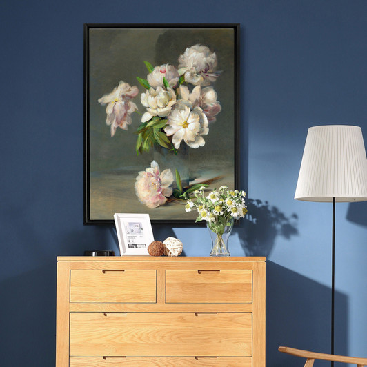 Charles Ethan Porter,Peonies in a Vase,Peony still life,canvas print,canvas art,canvas wall art,large wall art,framed wall art, p401