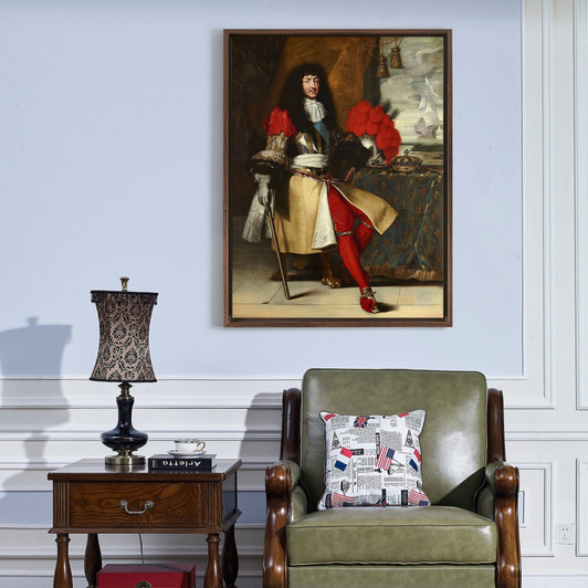 Louis XIV, King of France,Portrait of Louis XIV,canvas print,canvas art,canvas wall art,large wall art,framed wall art, p378