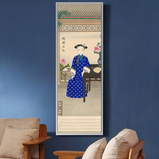 Chinese Art,Empress Dowager Ci'an,China Empress,Vertical Narrow Art,large wall art,framed wall art,canvas wall art,M362