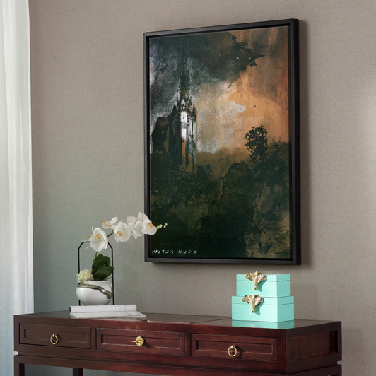 Victor Hugo,The Castle in the Moonlight ,large wall art,framed wall art,canvas wall art,large canvas,M2900