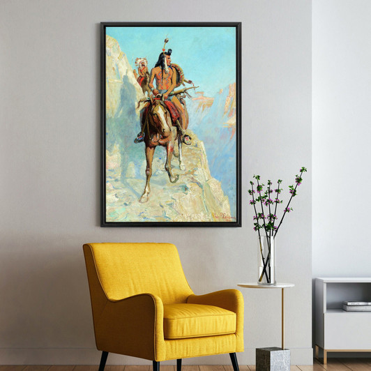 Philip R Goodwin,Blackfeet Indians on the War Path,large wall art,framed wall art,canvas wall art,large canvas,M2834,