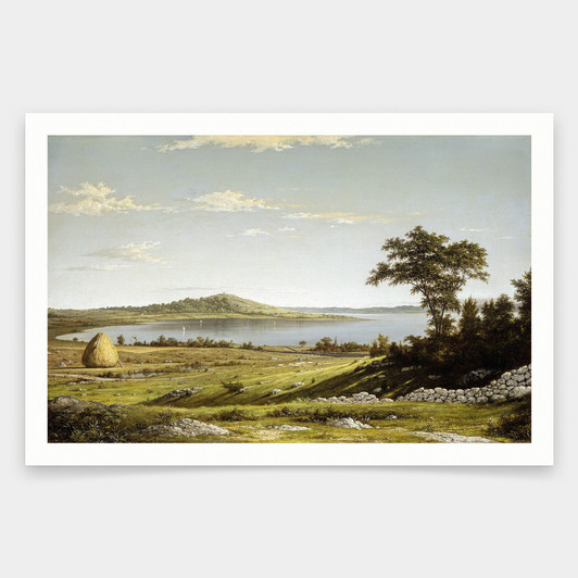 Martin Johnson Heade,Rhode Island Shore,art prints,Vintage art,canvas wall art,famous art prints,V1865