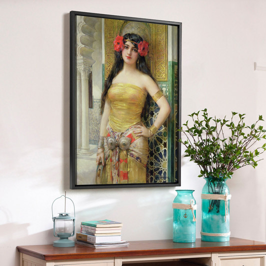 Leon Comerre,The Oriental Woman,large wall art,framed wall art,canvas wall art,large canvas,M2739