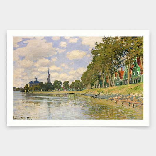 Claude Monet,Zaandam,art prints,Vintage art,canvas wall art,famous art prints,V1190