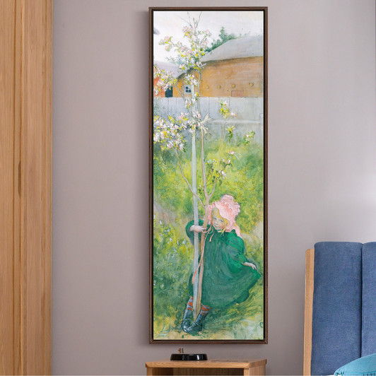 Carl Larsson,Appleblossom,Vertical Narrow Art,large wall art,framed wall art,canvas wall art,M335