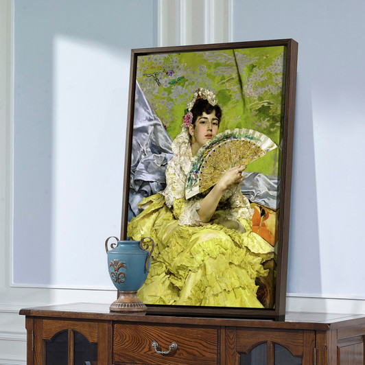 Jose Villegas Cordero,Portrait Of A Sevillian Woman,large wall art,framed wall art,canvas wall art,large canvas,M2671