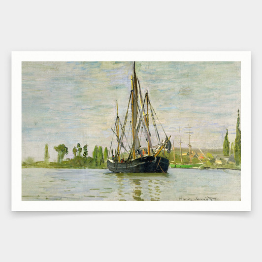 Claude Monet,The Chasse Maree at Anchor,art prints,Vintage art,canvas wall art,famous art prints,V1161