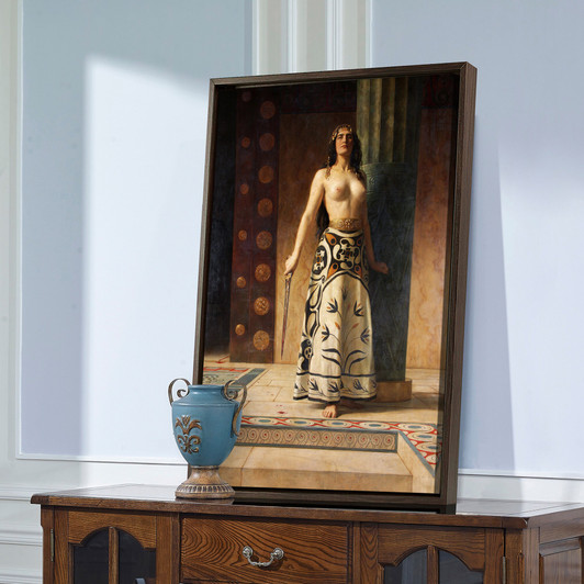 John Collier,Clytemnestra,greek woman portrait,large wall art,framed wall art,canvas wall art,large canvas,M2641