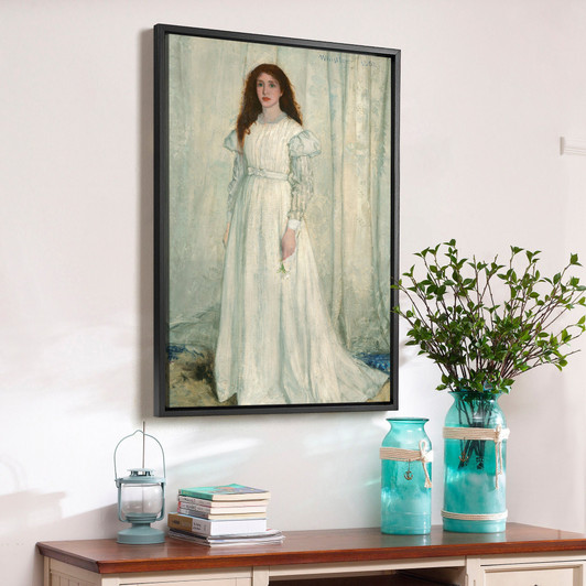 James McNeill Whistler,Symphony in White, No. 1 The White Girl,large wall art,framed wall art,canvas wall art,large canvas,M2607