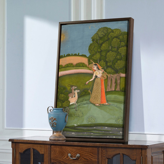 Indian Paintings,Todi Ragini,A Closer Look at Ragini Todi,large wall art,framed wall art,canvas wall art,large canvas,M2595