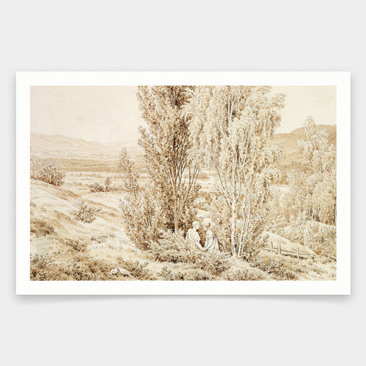 Caspar David Friedrich,Summer,art prints,Vintage art,canvas wall art,famous art prints,V1100
