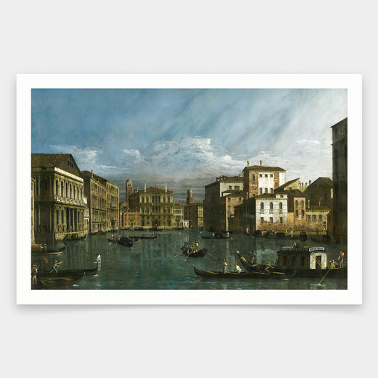 Bernardo Bellotto,The Grand Canal in Venice,art prints,Vintage art,canvas wall art,famous art prints,V1050