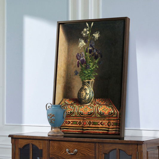 Hans Memling,Flowers in a Jug, 1485,large wall art,framed wall art,canvas wall art,large canvas,M2483