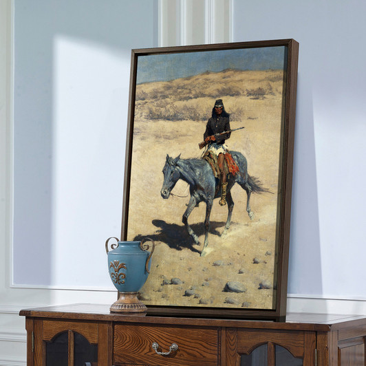 Frederic Remington,Apache Scout,large wall art,framed wall art,canvas wall art,large canvas, M2419