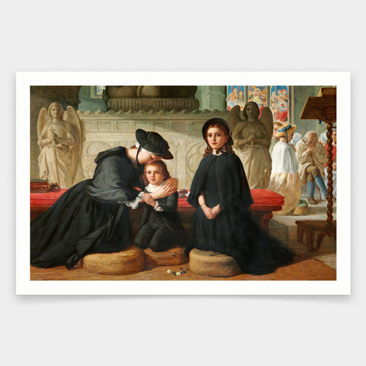 Alfred Rankley,The Benediction,art prints,Vintage art,canvas wall art,famous art prints,V956