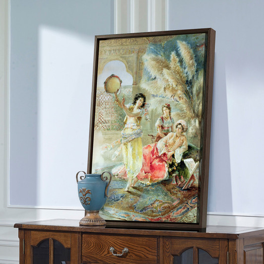 E Raggi,The Tambourine,large wall art,framed wall art,canvas wall art,large canvas,M2353