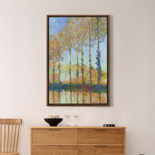 Claude Monet,Poplars, End of Autumn,End of Autumn,large wall art,framed wall art,canvas wall art,large canvas,M2334