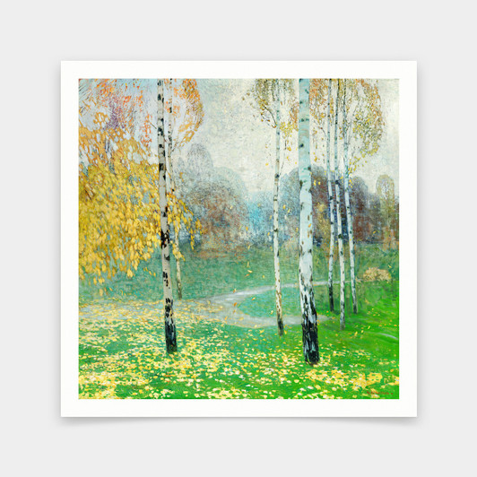 Alois Kalvoda,Birch Trees,art prints,Vintage art,canvas wall art,famous art prints,q2599