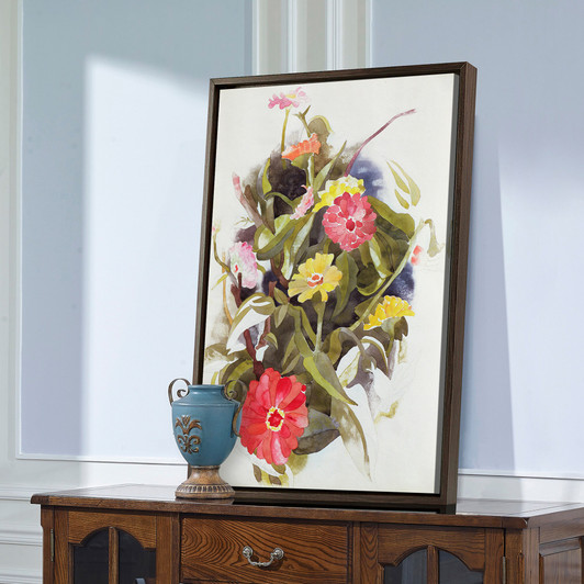 Charles Demuth,Zinnias,Flower wall art,large wall art,framed wall art,canvas wall art,large canvas,M2317